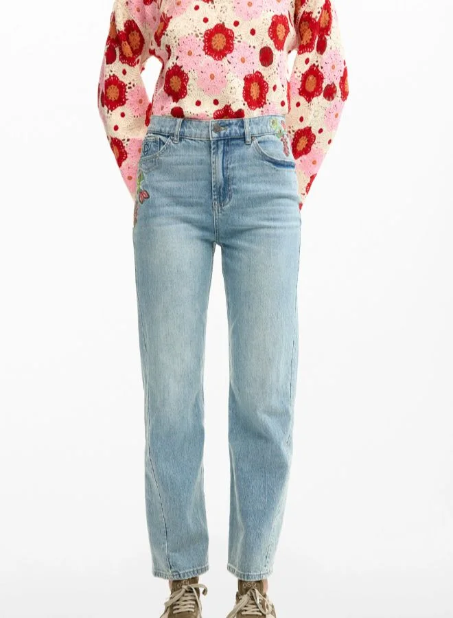 ديسيجوال جينز مزخرف بالزهور